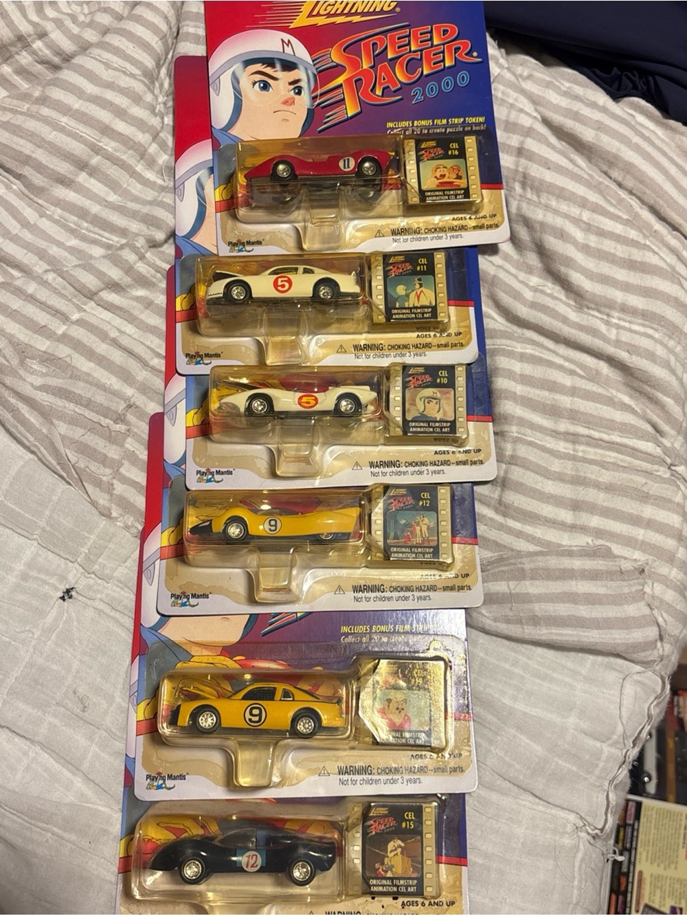 Speed Racer 2000 Die-Cast Car Pack - Yellow, Red, White, Black- Set of 6
